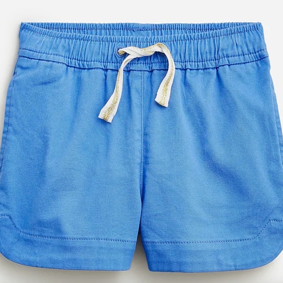 J. Crew Other - J. Crew Crewcuts Girls Blue Fishtail Hem Drawstring Chino Shorts Sz 2